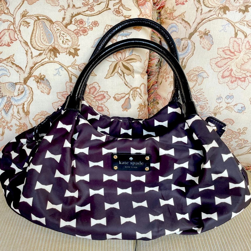 Kate Spade black bow tie handbag